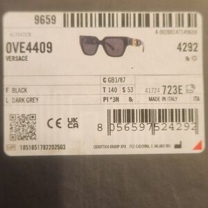 Versace Black Sunglasses